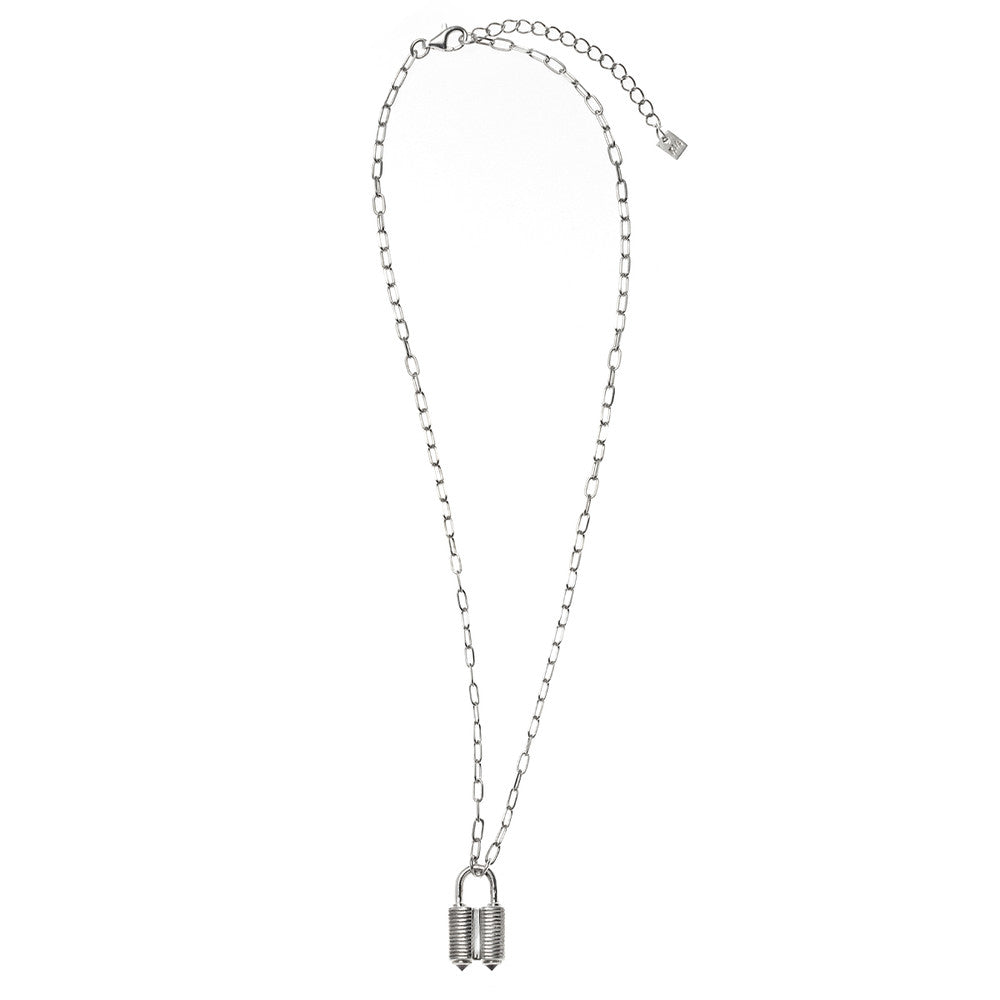Lock Necklace Silver
