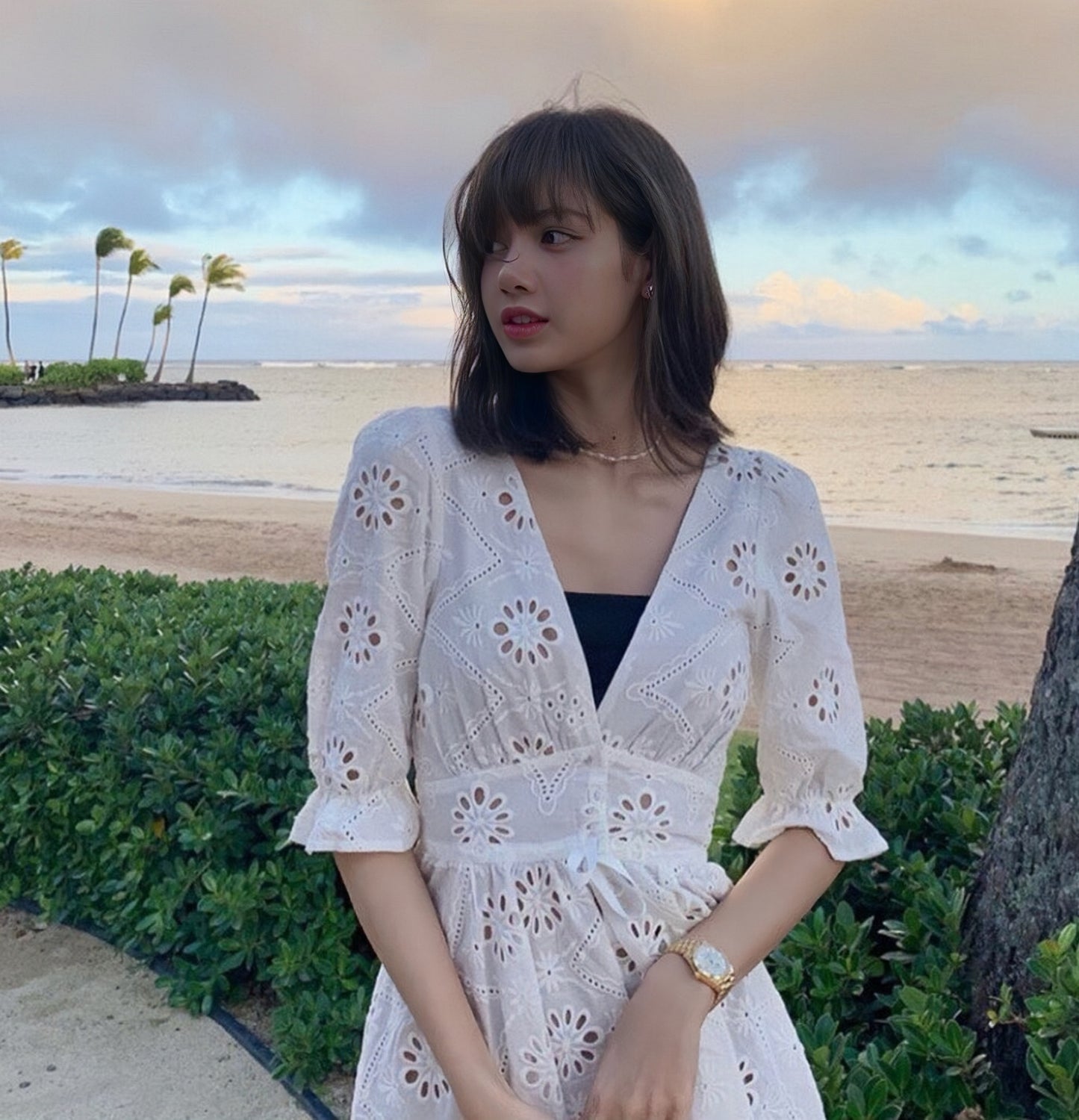 Pearl Bead Necklace ♥Worn by Lisa, Suji