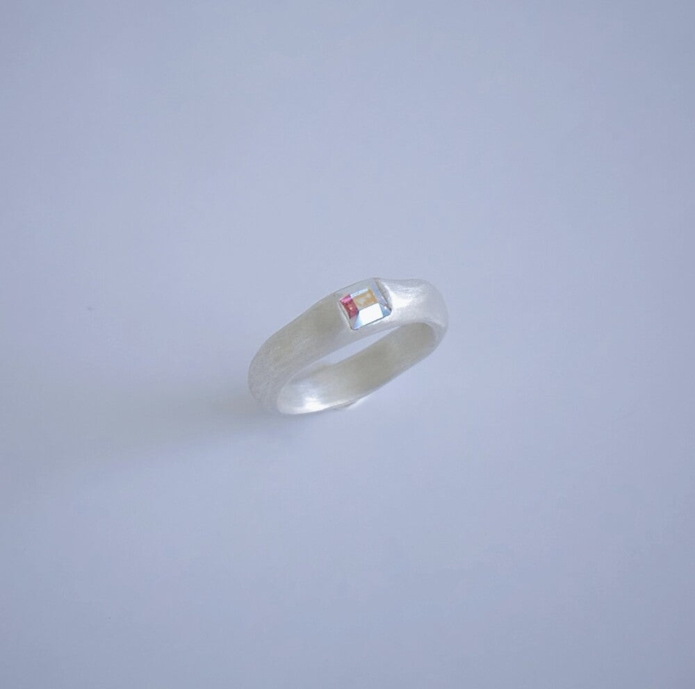 Matt Single Ring Silver