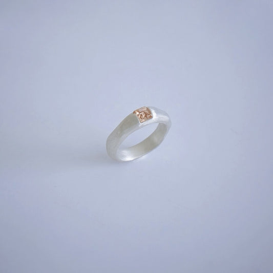 Matt Single Ring Silver
