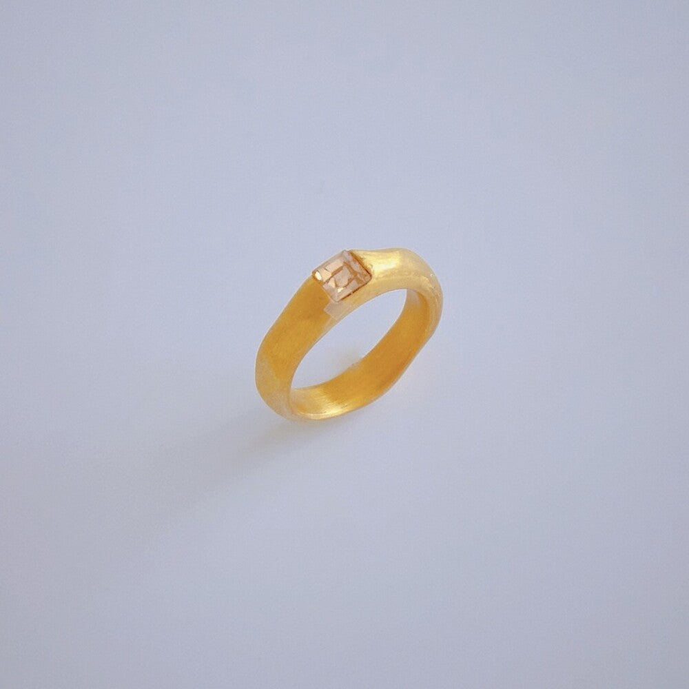 Matt Single Ring Gold
