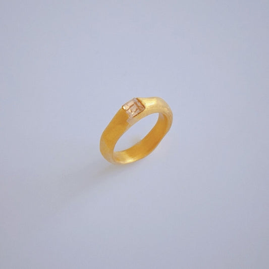 Matt Single Ring Gold