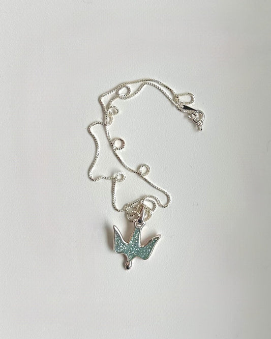 Blue Bird Necklace