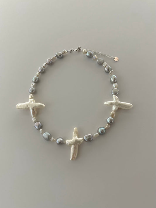 Baroque Pearl Art Necklace